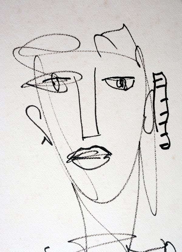 12. Untitled, Ink on Paper by Chittrovanu Mazumdar - Image 2