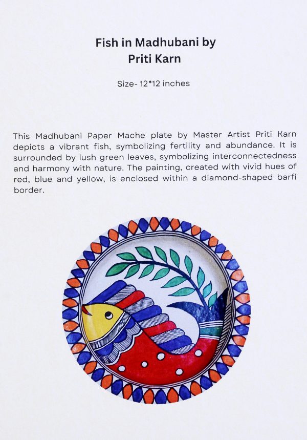 25. Fish in Madhubani by Priti Karn - Image 2
